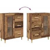 vidaXL Sideboard Altholz 69,5 x 34 x 90 cm Holzwerkstoff