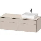 Duravit Waschtischunterschrank L-Cube 142x55x48,2cm, 2 SBK, wd, An re, Tau ma