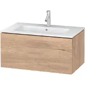 Duravit L-Cube Waschtischunterbau wandhängend, 1 Auszug, 820x400x481mm, LC614105555, Farbe: Eiche Marmoriert Dekor