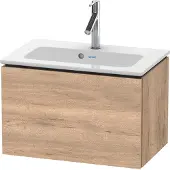 Duravit L-Cube Waschtischunterbau wandhängend, Compact, 1 Auszug, 620x400x391mm, LC615605555, Farbe: Eiche Marmoriert Dekor