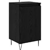vidaXL Sideboard Schwarz Eichen-Optik 40 x 35 x 70 cm Holzwerkstoff