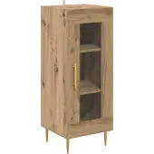 vidaXL Sideboard Artisan-Eiche 34 x 34,5 x 90 cm Holzwerkstoff