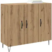 vidaXL Sideboard Artisan-Eiche 90 x 32,5 x 80 cm Holzwerkstoff