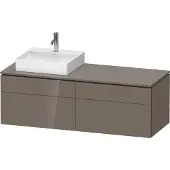 Duravit Waschtischunterschrank L-Cube 142x55x48,2cm, 2 SBK, wd, An L, f Gr hgl