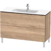 Duravit Waschtischunterschrank L-Cube 122x48,1cm, Ei marm., 2 Auszüge, stehend