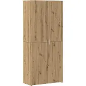 vidaXL Aufbewahrungsschrank 2 stk. Artisan-Eiche 80 x 42,5 x 225 cm