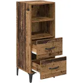 vidaXL Sideboard Altholz 34 x 34,5 x 90 cm Holzwerkstoff