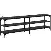 Syfax TV-Schränk Schwarz Eichen-Optik 160 x 30 x 50 cm