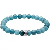KUZZOI Armband 925 Sterling Silber in Blau | Gr.: 19 cm