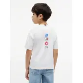 Tommy Hilfiger T-Shirt , Jungen, Gr. 86, weiß, Single Jersey, Obermaterial: 100% Baumwolle, unifarben, regular fit normal, Rundhals, Shirts T-Shirt, Rückendruck, Regular Fit, Kinder bis 16 Jahre