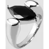 Just Fingerring "langlebig" Gr. 56, weiß, Fingerringe, Damen, 56, Edelstahl, Fingerring