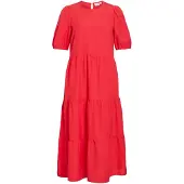 Vila Viprisilla Kurzarm Maxikleid