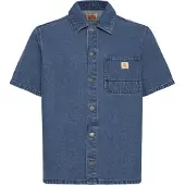 Blend Jeanshemd "Jeanshemd BHIgs Overshirt Workwear", Herren, Gr. M, N-Gr, blau (denim middle blau), Obermaterial: 100% Baumwolle CO., Hemden Jeanshemd