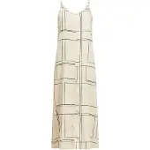 Object Abgestepptes Maxikleid
