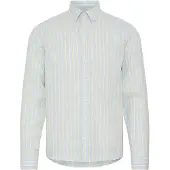 Casual Friday Leinenhemd "Leinenhemd CFRissa Linen Striped", Herren, Gr. S, N-Gr, blau (cerulean check), Obermaterial: 80% Leinen LI. 20% Baumwolle CO., Hemden Leinenhemd