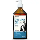 LAB-V Cod Liver Oil – 100 % Lebertran für Hunde und Katzen, 500 ml