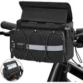 OEM E-Bike Stuurtas mit Adapter, 6L Fahrradtas mit Handyhalter, Touchscreen, Regenabdeckung