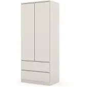 Homlando Kleiderschrank MAJA 80 cm KASCHMIR Funktionaler Schrank mit Regalböden und Kleiderstange