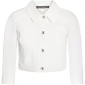 Betty Barclay Jeansblazer "Jeansjacke mit 3/4 Arm", Damen, Gr. 46, weiß (rohweiß), Obermaterial: 71% Baumwolle CO. 26% Polyester PES. 3% Elasthan EL., Blazer Jeansblazer