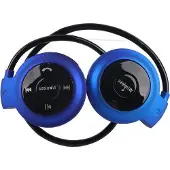 OEM Kompaktes, universell einsetzbares Bluetooth-Ohrset mit Stereo-Audiosignal und blaue Farbe.