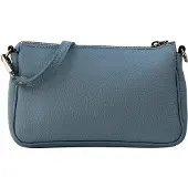 OEM Kleinbeuteltasche aus Jeansleder in Blau, 23x13cm, G323
