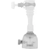 OEM Flexibler, wassersparender Küchenwasserschlauch-Erweiterer in Grau, 13 cm.