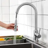 OEM Edelstahl Küchenarmatur mit 8 Zoll Düse in Weiß, Luxusausstattung