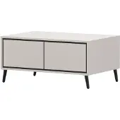 Imoebel 24 Couchtisch FRESCO, Wohnzimmer, Tisch Kaffeetisch 90 cm Kaschmir/Kaschmir