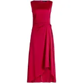 Vera Mont Cocktailkleid mit Raffung in Dark Raspberry | Gr.: 44