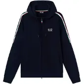 EA7 für Herren. 7M001863_AF12660 Marineblaue Strickhoodie Italian Spirit (XXS), Lässig, Sportlich, Gelb, Baumwolle