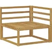 vidaXL Outdoor Ecksofa Weiß 83 x 83 x 73 cm
