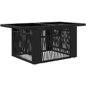 Syfax Garten Lifting Up Tisch Schwarz 100 x 55 x 37 cm