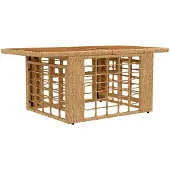 Syfax Garten Lifting Up Tisch Natur 100 x 55 x 37 cm