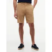 Tommy Hilfiger Chinoshorts "DENTON", Herren, Gr. 36, N-Gr, beige (timeless camel), Web, Obermaterial: 97% Baumwolle, 3% Elasthan, gerade kniefrei, Hosen Chinoshorts, gerade Form, schlichtes Design
