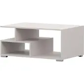 Imoebel 24 Couchtisch DOS II, Wohnzimmer, Tisch Kaffeetisch 90 cm Kaschmir/Kaschmir