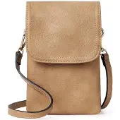 OEM Exquisites Kameelleder-Ladies-Handy-Taschen mit elegantem Design und flexibler Schultergurtsystem.