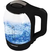 Esperanza Yukon 1 7 l Glas Wasserkocher | Schwarz