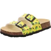 Superfit Fussbettpantoffel Jungen Pantolette mit Aliens-Motiv Gelb/Mehrfarbig, 1-800111-6030 - Gr. 38