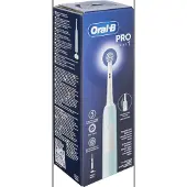 Braun Pro 1 Sensitive Clean, Erwachsener, Rotierende-vibrierende Zahnbürste, Tägliche Pflege, Sensibel, Whitening, 20000 Bewegungen pro Minute, Blau, 8800 Bewegungen pro Minute
