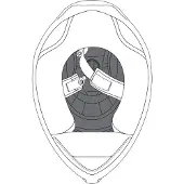 AGV K1 Innenpolsterung Schwarz ML Schwarz ML