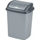 Curver kosz uchylny "dominik" 25l /srebrny/ grafitowy