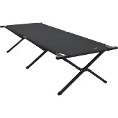 Syfax Klapp Schlafbett fürs Camping Schwarz 210 x 80 x 46 cm