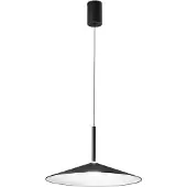 LUCE Design LED-Hängelampe Khan, schwarz, Ø 48 cm, Metall, CCT