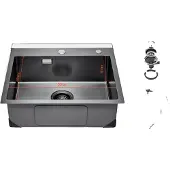 OEM Küchenspüle Arbeitsstation, Edelstahl, Geräuschreduzierung, 55cm