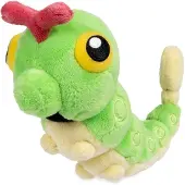 Tinisu Pokemon Raupy Kuscheltier - 12 cm Plüschtier Caterpie
