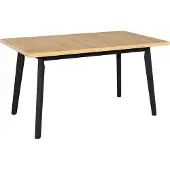 LeafDesign Esstisch Oslo 5 ausziehbar 140-180x80x75 cm schwarz Laminat Buchenholz