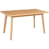 LeafDesign Esstisch Oslo 5 ausziehbar, Buchenholz-Laminat grandson, 140-180x80x75 cm