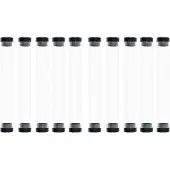 OEM 10er Set transparente Schreibtischhüllen, Etuis, Schlauchrollen, Schule, Büro, Lehrer