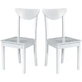 LeafDesign Esszimmerstuhl 2 x "Hugo 3 D", weiss