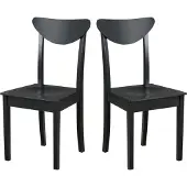 LeafDesign Esszimmerstuhl 2 x "Hugo 3 D", schwarz